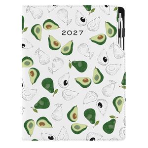 Diář DESIGN denní A4 2027 - Avokádo