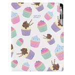 Diář DESIGN denní A4 2027 - Cupcake