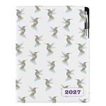 Diář DESIGN denní A4 2027 - Kolibřík