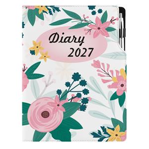 Diář DESIGN denní A4 2027 - Květiny