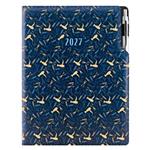 Diář DESIGN denní A4 2027 - modrá - Kadeřník