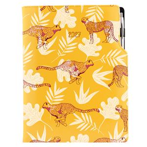 Diář DESIGN denní A4 2027 polský - žlutá - Gepard
