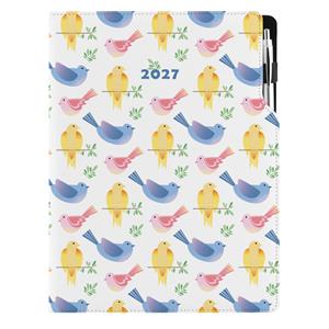 Diář DESIGN denní A4 2027 - Ptáci