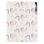 Diář DESIGN denní A4 2027 - Unicorn