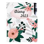 Diář DESIGN denní A5 2023 český - Květiny