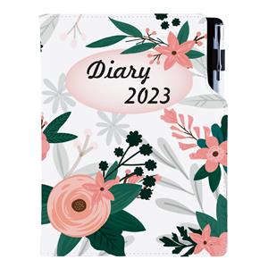 Diář DESIGN denní A5 2023 polský - Květiny