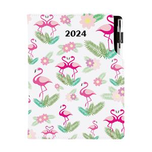 Diář DESIGN denní A5 2024 polský - Plameňák