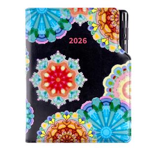 Diář DESIGN denní A5 2026 český - černá - Kaleidoskop