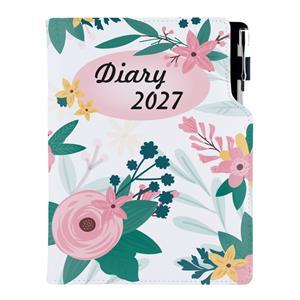Diář DESIGN denní A5 2027 slovenský - Květiny
