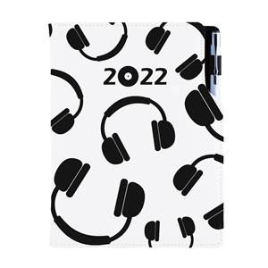 Diář DESIGN denní B6 2022 - Music