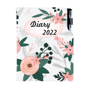 Diář DESIGN denní B6 2022 polský - Květiny
