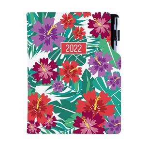 Diář DESIGN denní B6 2022 - Tropic