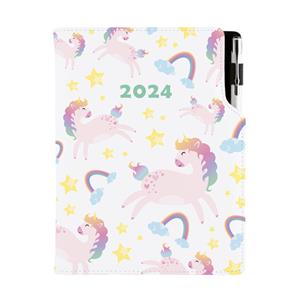 Diář DESIGN denní B6 2024 - Unicorn