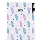 Diář DESIGN denní B6 2027 - Pírka