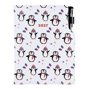 Diář DESIGN denní B6 2027 - Tučňák