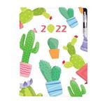 Diář DESIGN týdenní A4 2022 - Kaktus