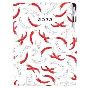 Diář DESIGN týdenní A4 2023 - Chilli