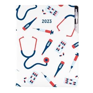 Diář DESIGN týdenní A4 2023 - Doktor