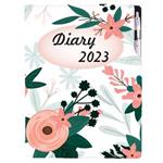 Diář DESIGN týdenní A4 2023 - Květiny