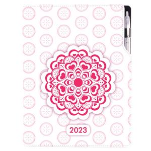Diář DESIGN týdenní A4 2023 polský - Mandala červený