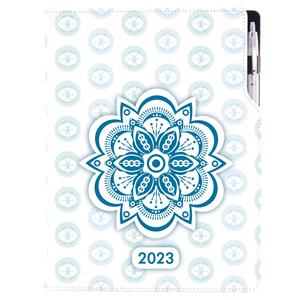 Diář DESIGN týdenní A4 2023 polský - Mandala modrý