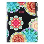 Diář DESIGN týdenní A4 2026 - černá - Kaleidoskop