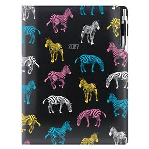 Diář DESIGN týdenní A4 2027 český - černá - Zebra