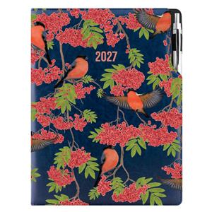 Diář DESIGN týdenní A4 2027 - modrá - Hýl