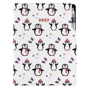 Diář DESIGN týdenní A4 2027 - Tučňák