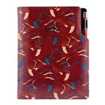 Diář DESIGN týdenní A5 2027 český - bordó - Jeřáb