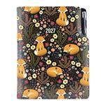 Diář DESIGN týdenní A5 2027 český - černá - Liška