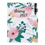 Diář DESIGN týdenní A5 2027 český - Květiny