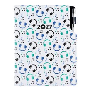 Diář DESIGN týdenní A5 2027 český - Music