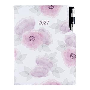 Diář DESIGN týdenní A5 2027 slovenský - Pivoňka
