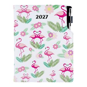 Diář DESIGN týdenní A5 2027 slovenský - Plameňák