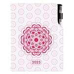 Diář DESIGN týdenní B5 2025 - Mandala červený