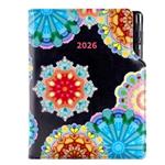 Diář DESIGN týdenní B5 2026 - černá - Kaleidoskop