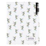 Diář DESIGN týdenní B5 2026 - Kolibřík