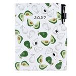 Diář DESIGN týdenní B5 2027 - Avokádo