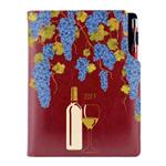 Diář DESIGN týdenní B5 2027 český - bordó - Víno