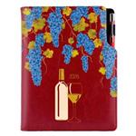 Diář DESIGN týdenní B6 2026 český - bordó - Víno