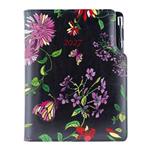 Diář DESIGN týdenní B6 2027 - černá - Květy