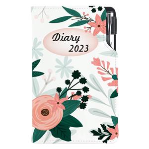 Diář DESIGN týdenní kapesní 2023 český - Květiny