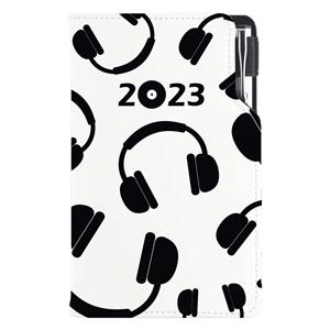 Diář DESIGN týdenní kapesní 2023 český - Music