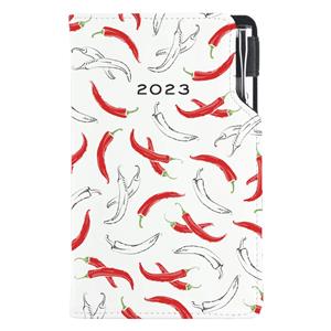 Diář DESIGN týdenní kapesní 2023 polský - Chilli