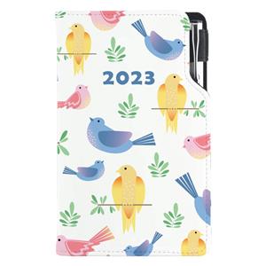 Diář DESIGN týdenní kapesní 2023 polský - Ptáci