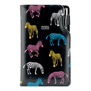 Diář DESIGN týdenní kapesní 2026 český - černá - Zebra
