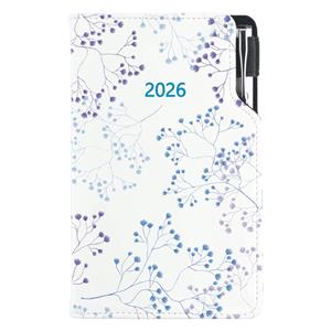 Diář DESIGN týdenní kapesní 2026 český - Luční kvítí