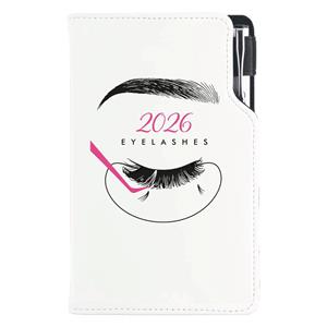 Diář DESIGN tydenní kapesní 2026 polský - KOSMETICKÝ Eyelashes