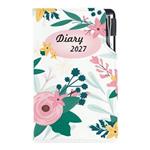 Diář DESIGN týdenní kapesní 2027 český - Květiny